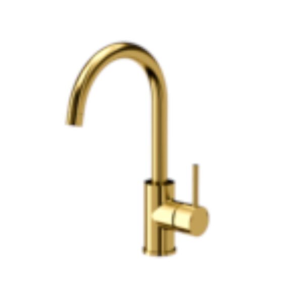 ART JOHNNY 110 (50x47x18.5) Art Gold with manual siphon, Naomi faucet and dispenser – gold