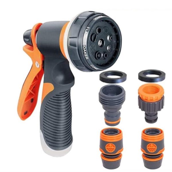 Garden Hose Nozzle – With Durable and Resilient Water Hose Adapters