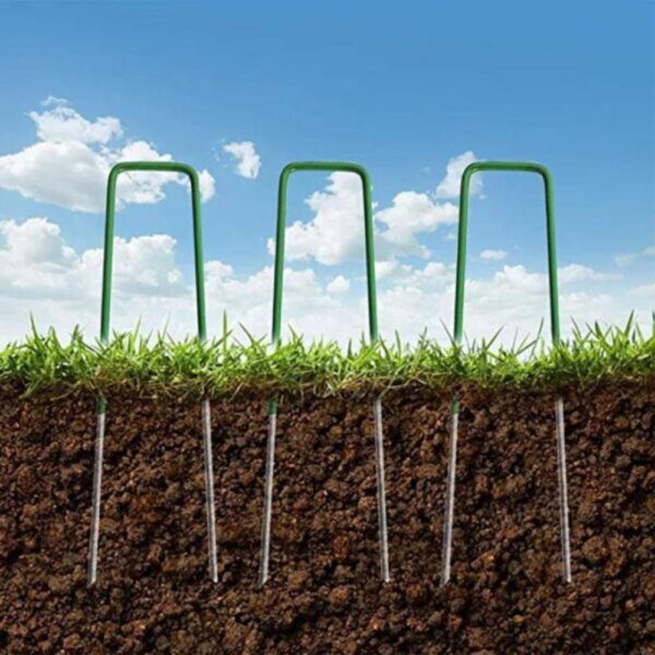 Artificial Grass Pins – Garden Pegs, U-shaped Fixing Nail
