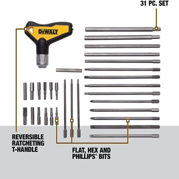 DEWALT Hex Key Wrench Set / T-Handle Set